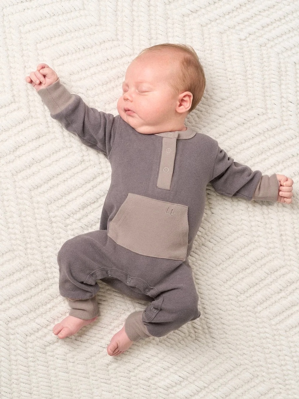 Little Bipsy | Ribbed Colorblock Romper - Picture 3 of 8